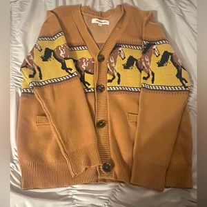 Horse cardigan size small men. New never worn.